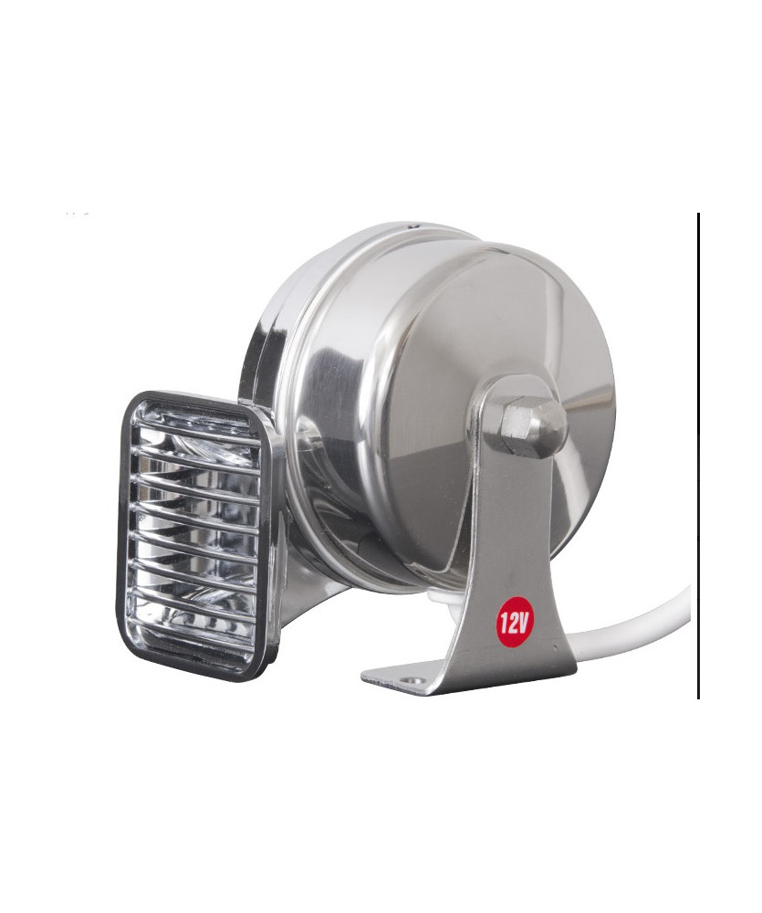 COPPIA TROMBA CROMATE CON RELE  24V