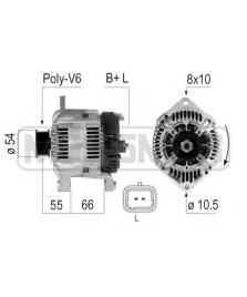 ALTERNATORE  KANGOO 120A-14V