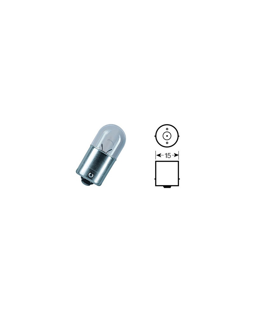 LAMPADA SFERA 12V/10W R10W BA15s