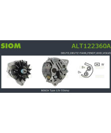 ALTERNATORE 0120488115 12V 55Amp