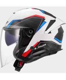 CASCO OF618 VERSO II AIR WHITE BLUE RED S
