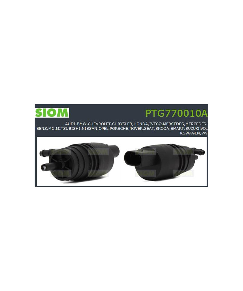POMPA ACQUA LAVAGGIO  PULIZIA CRISTALLI SERIE 1  3  5  6  7  X1  X3  X4  X5  X6