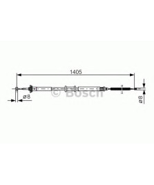 CAVO CODO FRENO IDEA/MUSA1 3JTD        C8