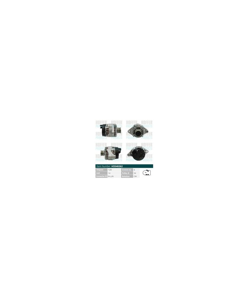 ALTERNATORE 500X 12V 120AH
