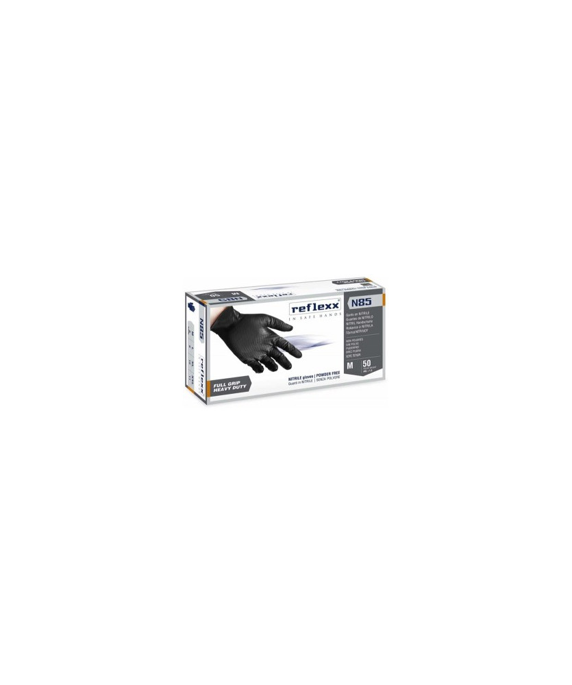 GUANTI IN NITRILE NERI 50PZ