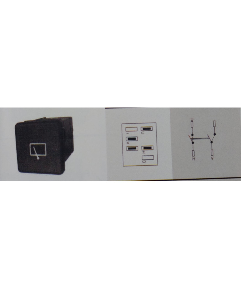 INTERRUTTORE TERGILAVALUNOTTO RITMO SUPER 4 LINEE 2 POSIZIONI BASETTA BLU4462461