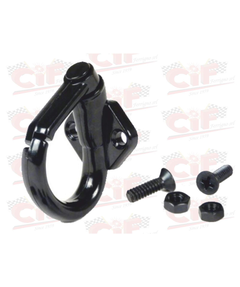 GANCIO PORTABORSA VESPA 50 NERO