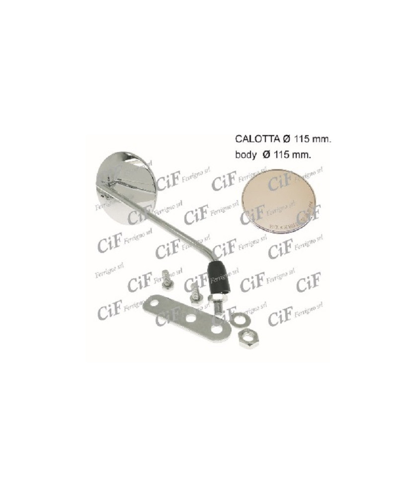 SPECCHIO DX UNIVERSALE CROMATO VESPA T.T