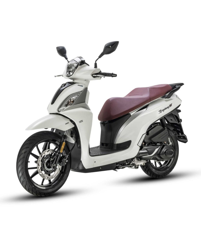 SCOOTER SYMPHONY ST 125 E5 BIANCO       SELLA ROSSA