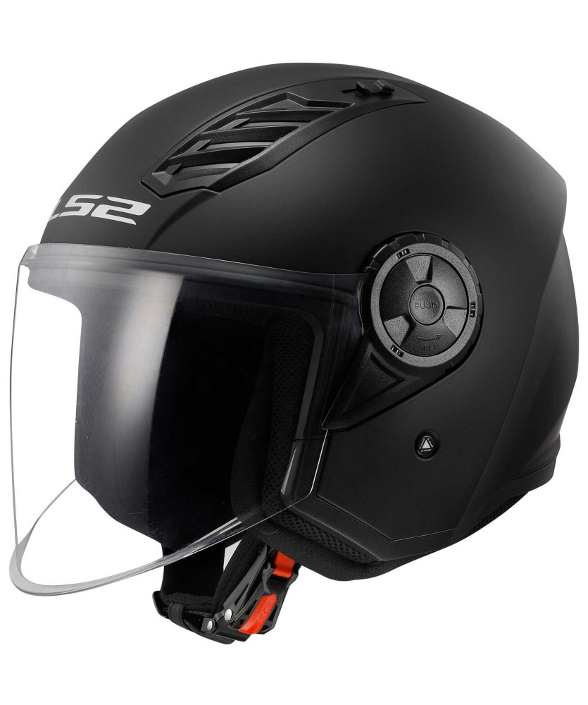 CASCO LS2 OF616 AIRFLOW II SOLID MATT   BLACK TAGLIA XXL