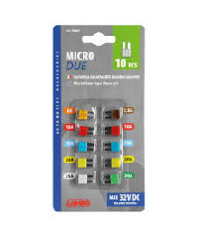 CART.FUSIBILI LAMELLARI MICRO-DUE  10PZ