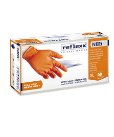 GUANTI IN NITRILE PZ.50 MISURA XL       ARANCIONE