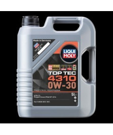 OLIO MOTORE TOP TEC 4310 0W-30 5LT      ACEA C2/Peugeot Citroen (PSA) B71 2312