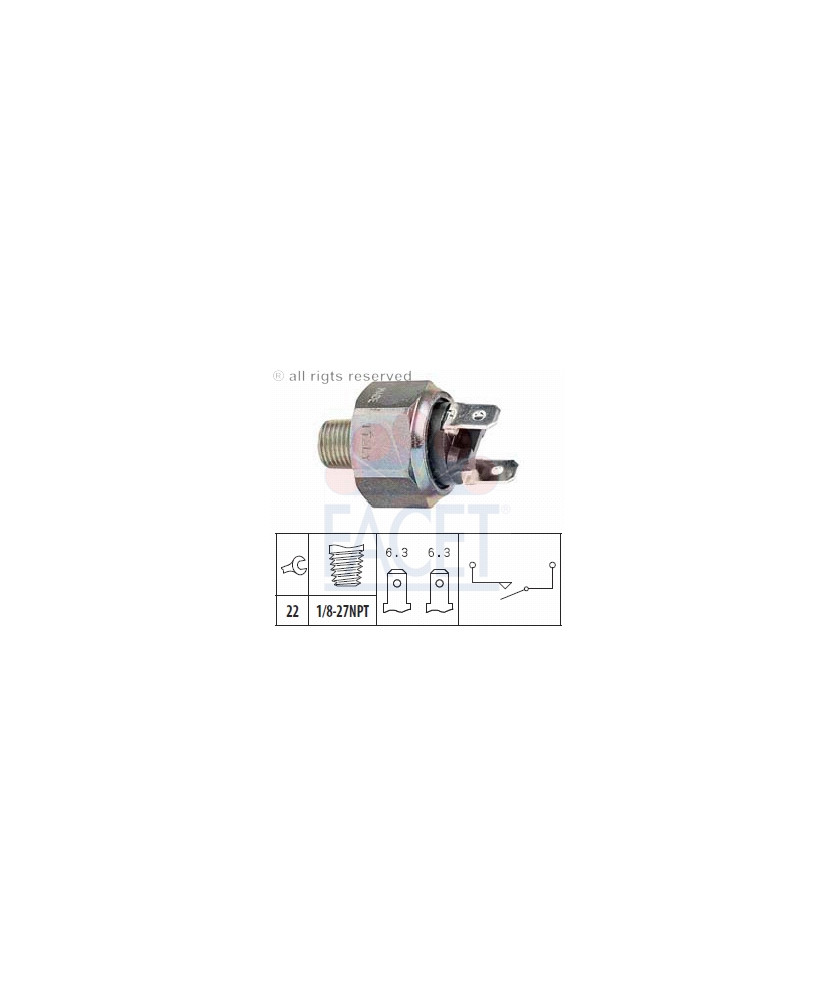 INTERRUTTORE LUCE FRENO  CADDY-DERBY   PASSAT-POLO-SCIROCCO