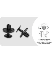RIVETTO IN PLASTICA KIT PZ.5