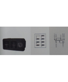 INTERRUTTORE TERGILAVALUNOTTO RITMO 60L-65L-75L 7 LINEE 3 POSIZIONI 4382410