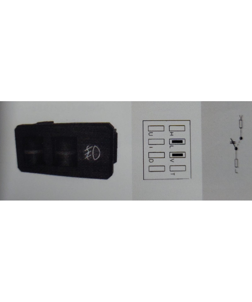 INTERRUTTORE FENDINEBBIA RITMO 60L 2 LINEE 2 POSIZIONI 4392454 92310506