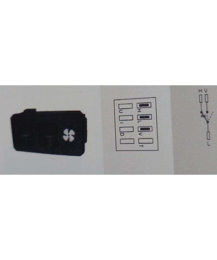INTERRUTTORE ELETTROVENTOLA RITMO 60L CL 4455139 4455140