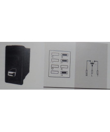 INTERRRUTTORE AUTO BLOCCO-SBLOCCO PORTA 131 1981-  3 LINEE 3 POSIZIONI 5934040