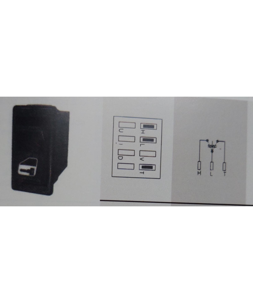 INTERRRUTTORE AUTO BLOCCO-SBLOCCO PORTA 131 1981-  3 LINEE 3 POSIZIONI 5934040