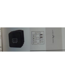 INTERRUTTORE LUNOTTO TERMICO RITMO 2 LINEE 2 POSIZIONI CON VETRINO 82389564 NERO