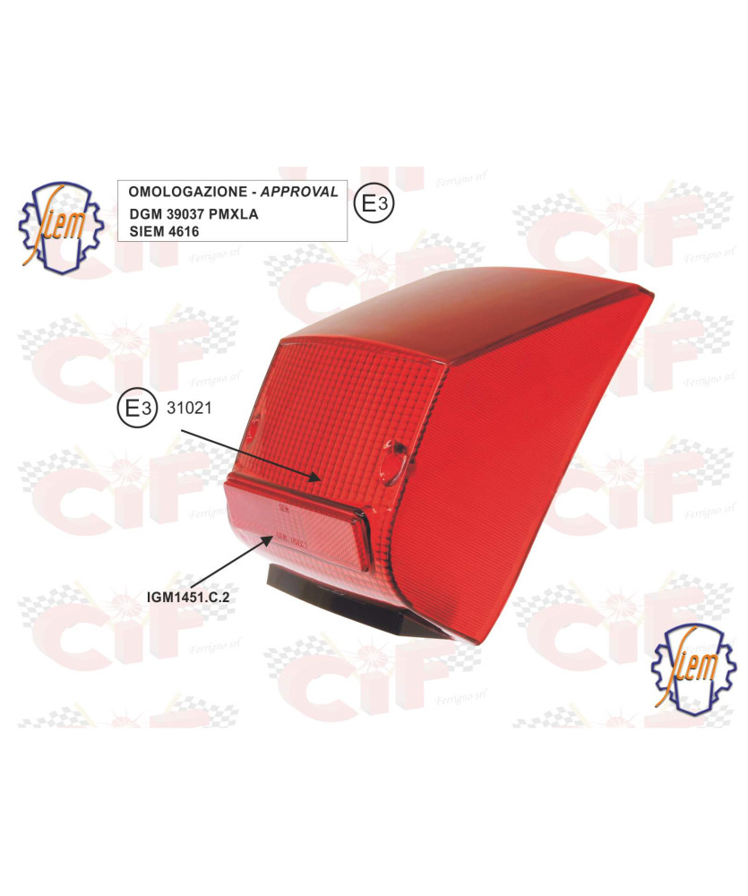 TRAPARENTE POST.VESPA PX 125-150-200     ARCOBALENO