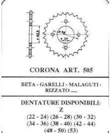 CORONA 505C30 CICLOMOTORI VARI