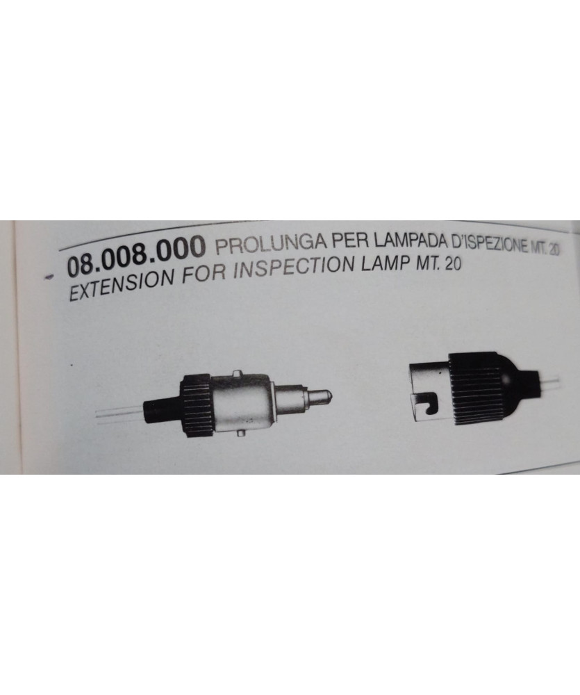 PROLUNGA PER LAMPADA ISPEZIONE IR.GH.PL. MT.20