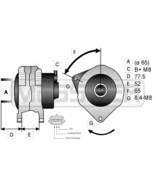 ALTERNATORE 14V 120AH FOCUS/C-MAX 1.6BZ