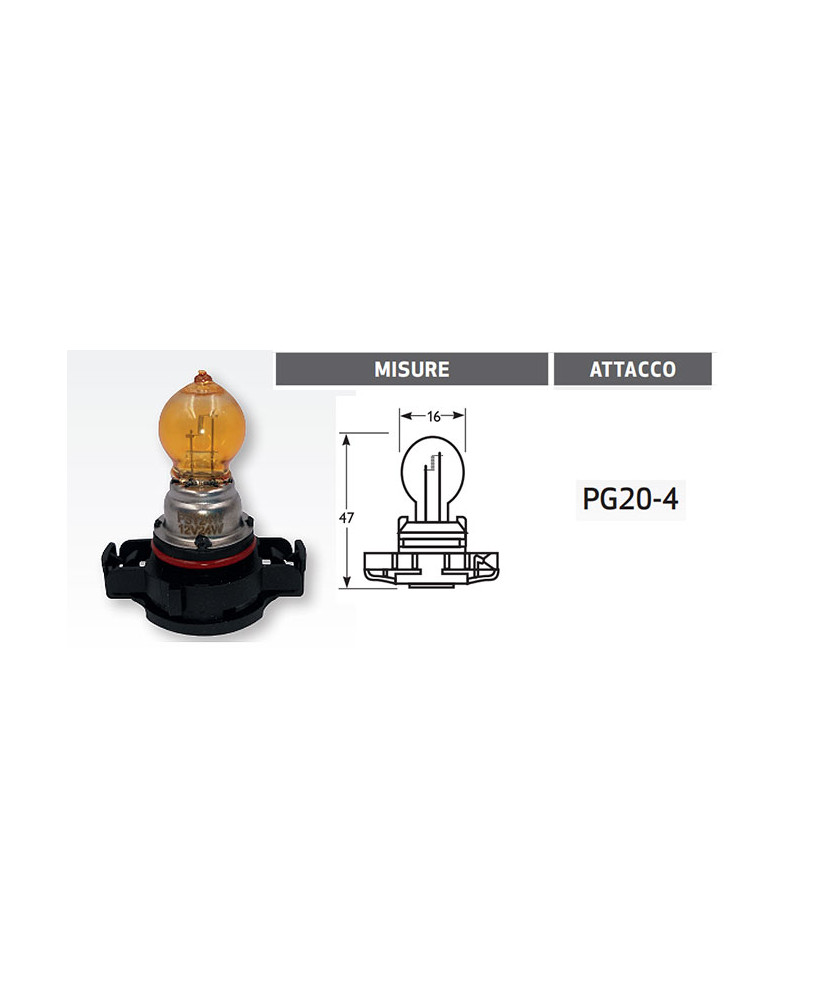 LAMPADA PSY24W 12V 24W BASE PG20-4