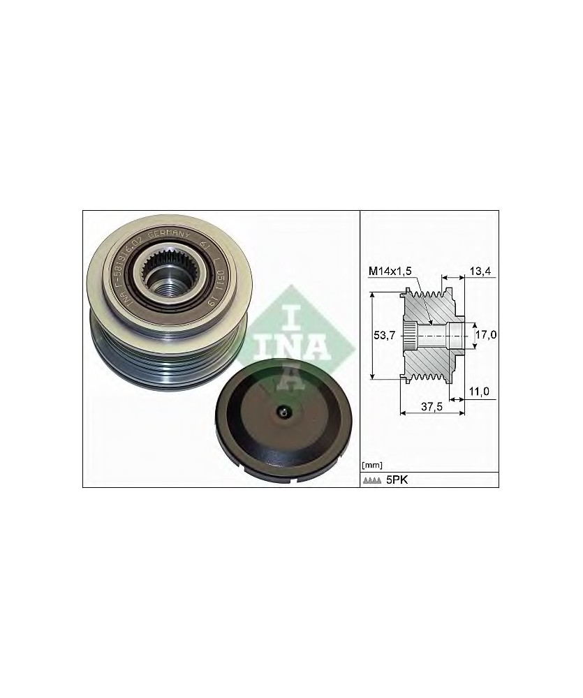 PULEGGIA ALTERNATORE 500L 1.4