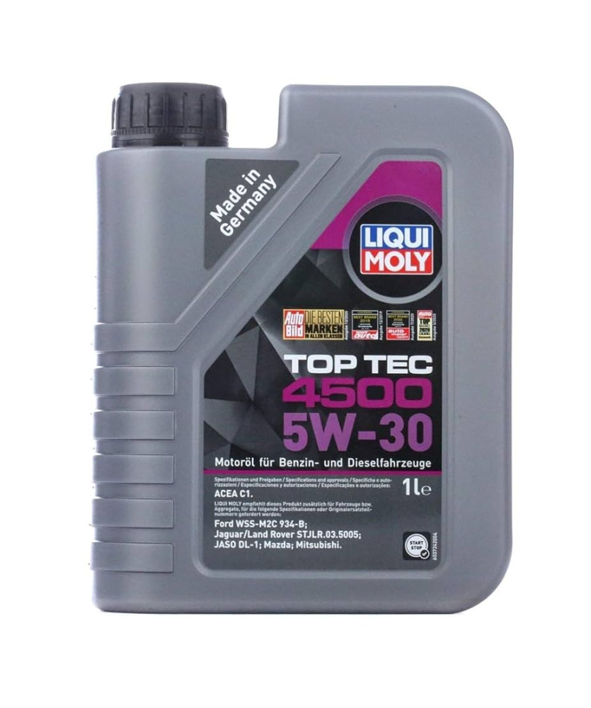 OLIO MOTORETOPTECH 4500 5W30 ACEA C1 1LTJAGUAR LAND ROVER FORD WSS-M2C 934-B