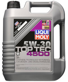 OLIO MOTORE TOP TECH 4500 5W-30 5LT ACEA1 JAGUAR/LAND ROVER STJLR03.5005 FORD