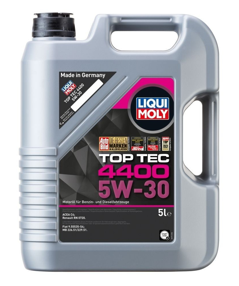 OLIO MOTORE TOP TEC 4400 5W-30 5LT      100% SINTETICO ACEA C4 | Renault RN 0720