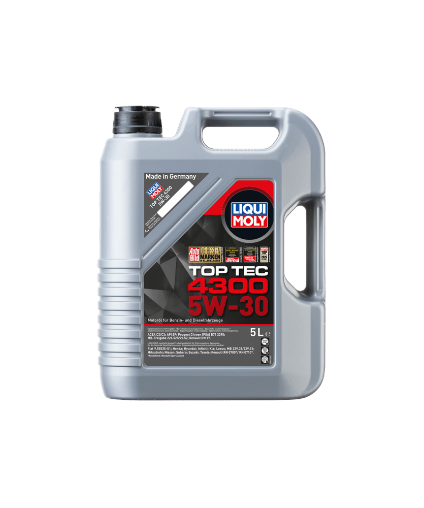 OLIO MOTORE 100%SI.TOP TEC 4300 5W-30 5LACEA C2 API SNL