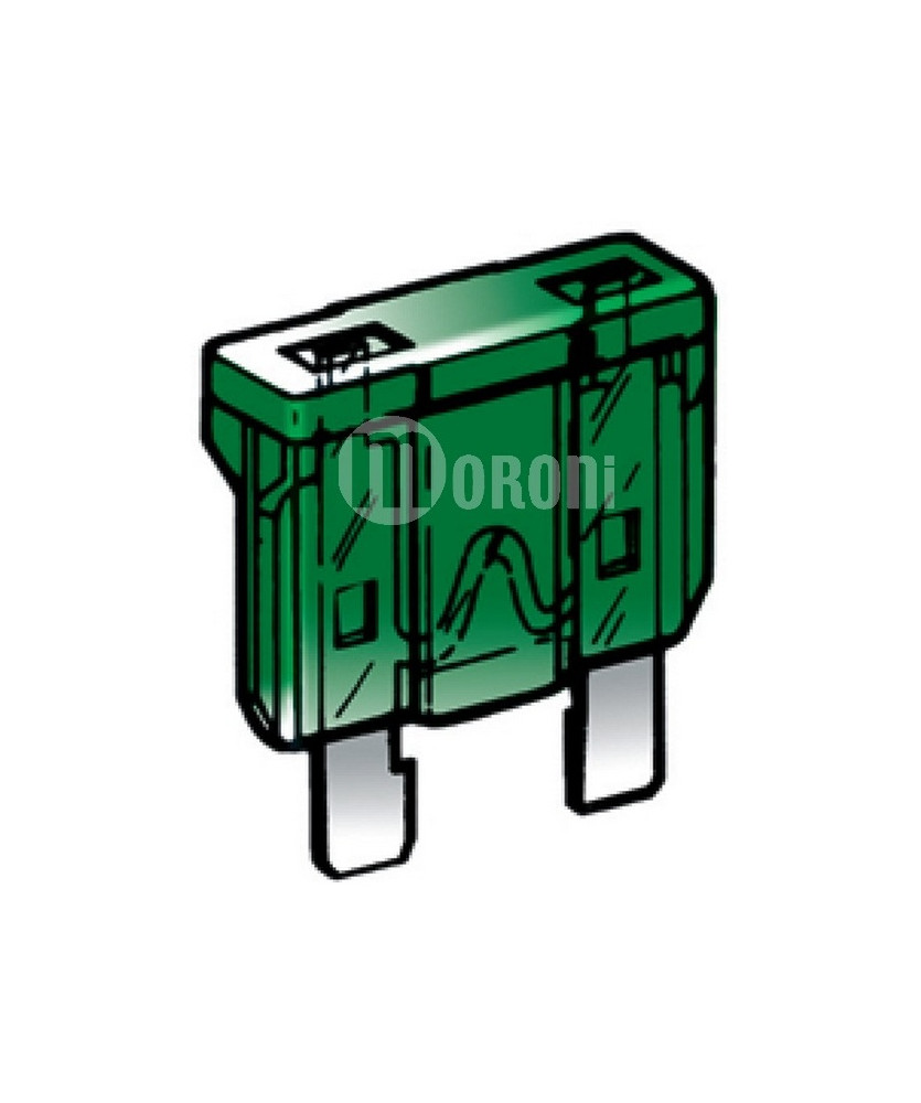 FUSIBILE  A LAMA 30 Amp. VERDE      (KIT DA 10)