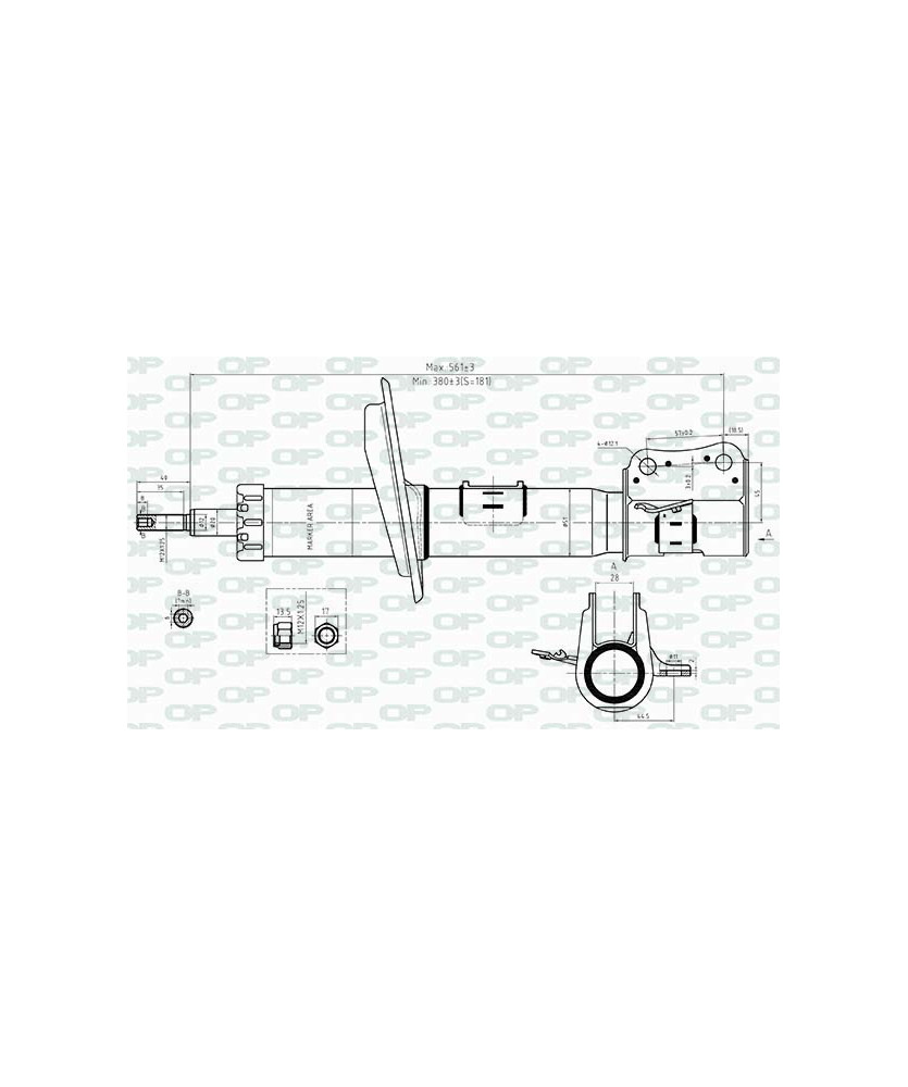 AMMORTIZZATORE ANT DX  AGILA /           SWIFT 3