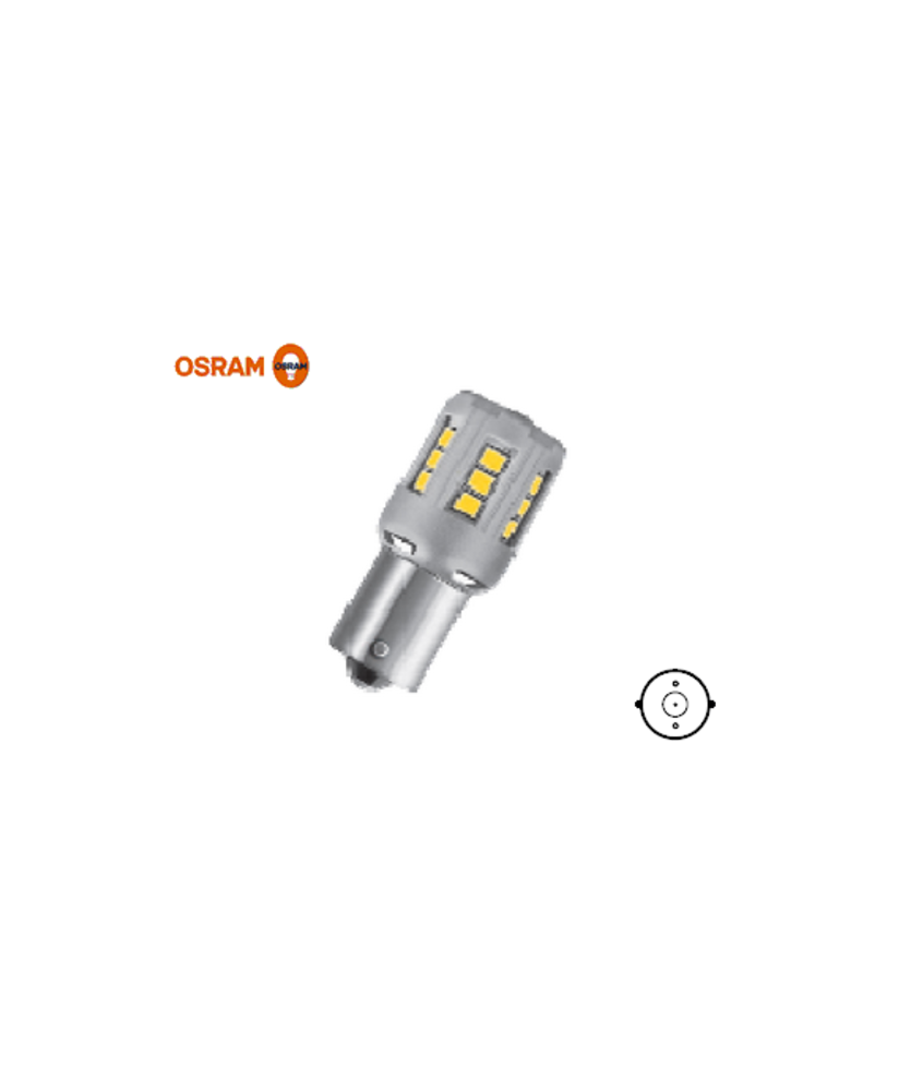 LAMPADE LED 12V 2W BA15s GIALLO BLI2