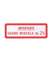 TARGHETTE GRANDI MISCELA 2%