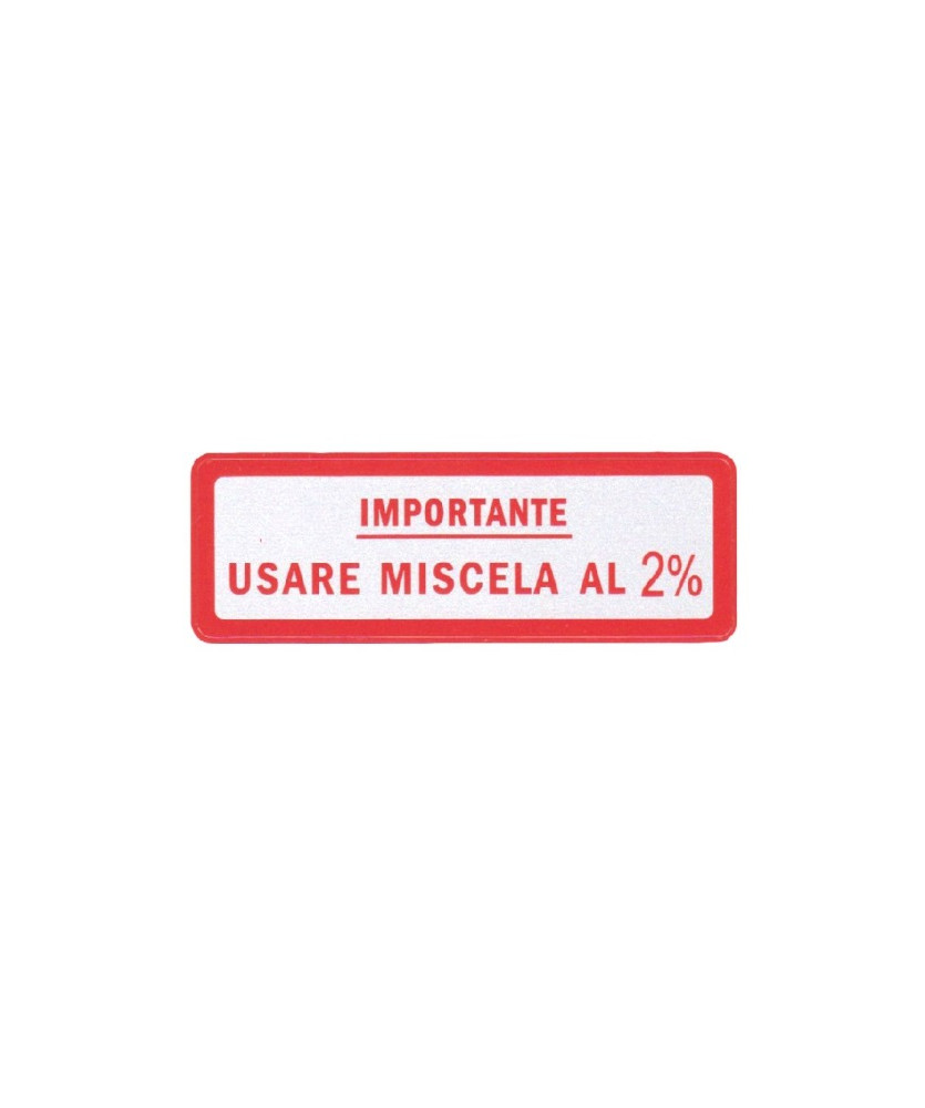TARGHETTE GRANDI MISCELA 2%