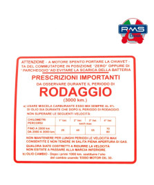 TARG ROSSA  RODAGGIO  V.GS 150