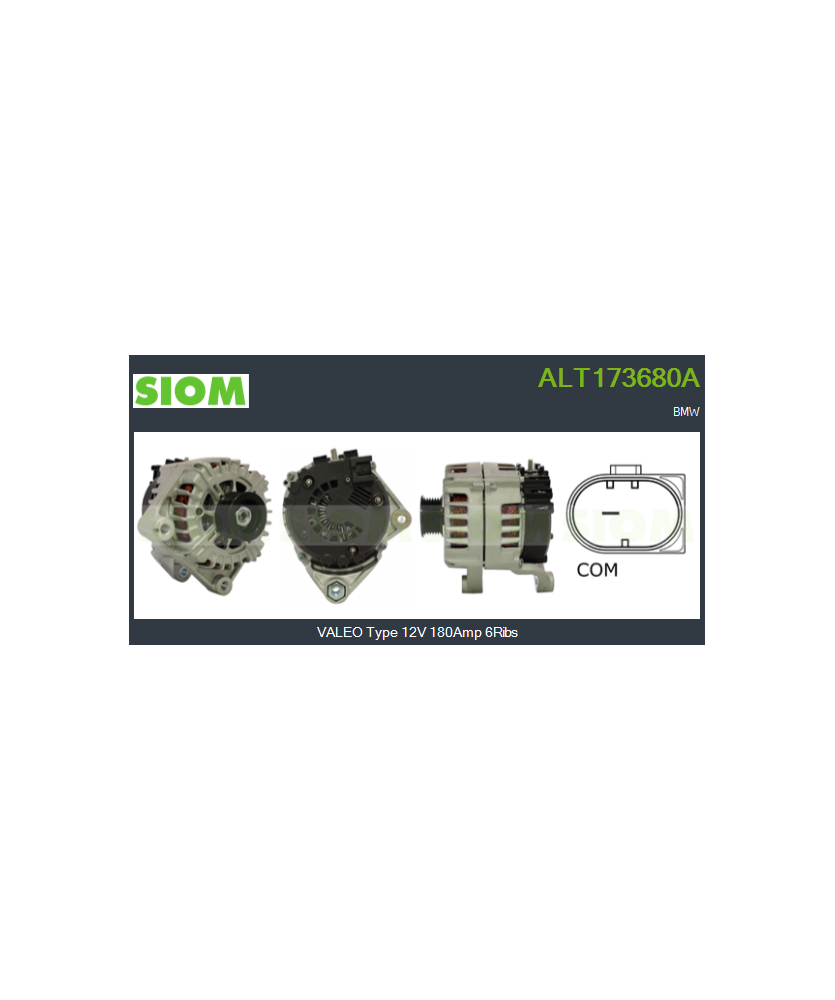 ALTERNATORE 12V 180AH 1.3.5 X1 X3