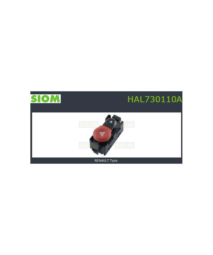 INTERRUTTORE LUCI EMERGENZA       CLIO III