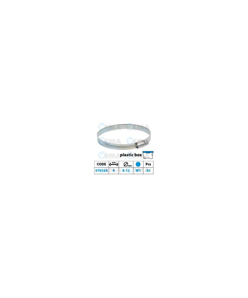 FASCETTA 9MM  08-12 BLU W1 CONF.50PZ