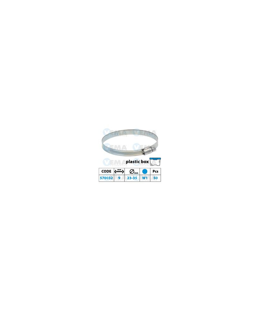 FASCETTA 9MM 23-35 BLU W1 CONF.50PZ
