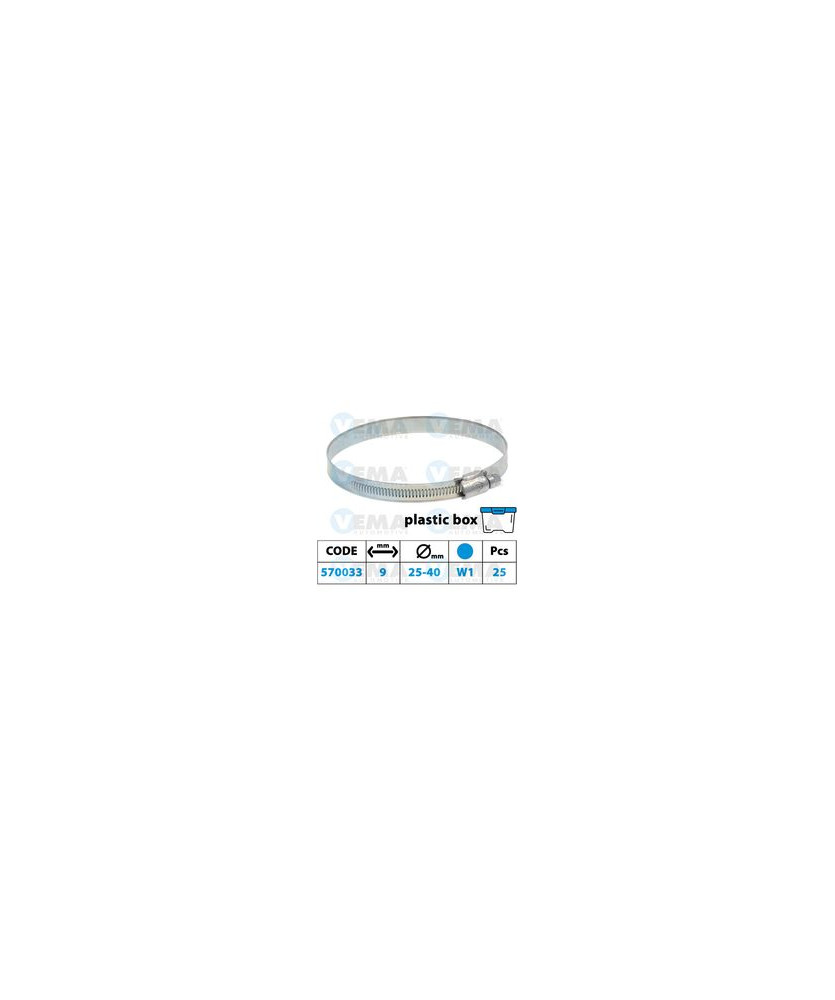 FASCETTA 9MM 25-40 BLU W1 CONF.25PZ