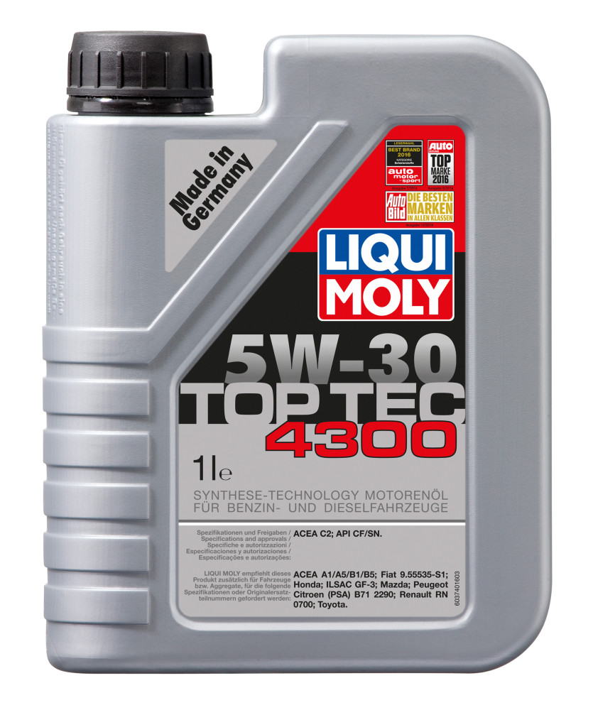 OLIO MOTORE TOP TEC 4300 5W30 SINT. 1LT