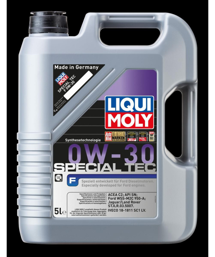OLIO MOTORE 0W30 ACEA C2 5LT API SN     SPECIAL TEC F