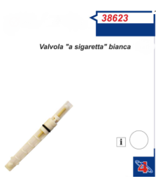 VALVOLA A SIGARETTA CLIMATIZZATORE BIANCA