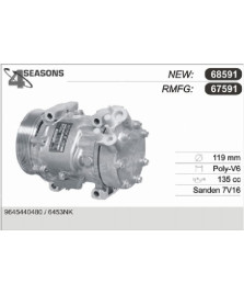 COMPRESSORE PSA C5/C8/BERLINGO/JUMPY    SCUDO/ULYSSE-PHEDRA-406/607/RANCH